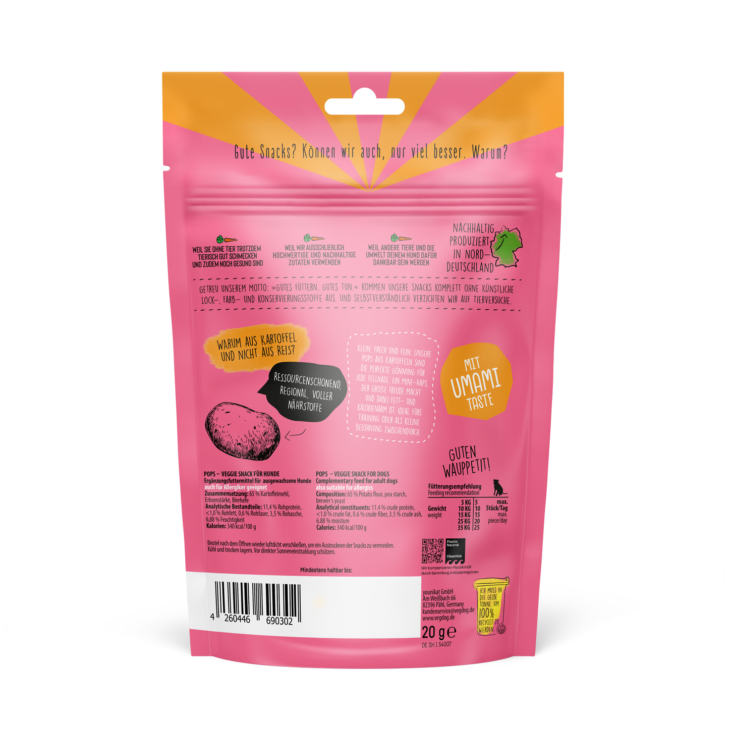 VEGDOG POPS 20 g