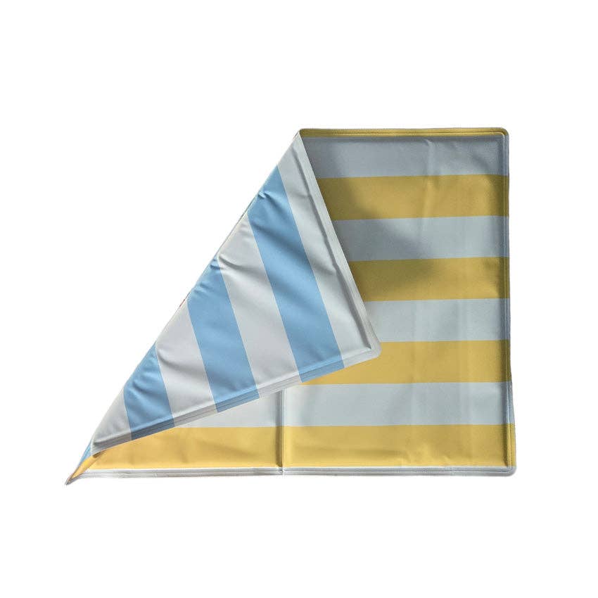 🌈❄️ Croci Kühlmatte für Hunde – Gestreiftes Sommerdesign: 50X40 CM
