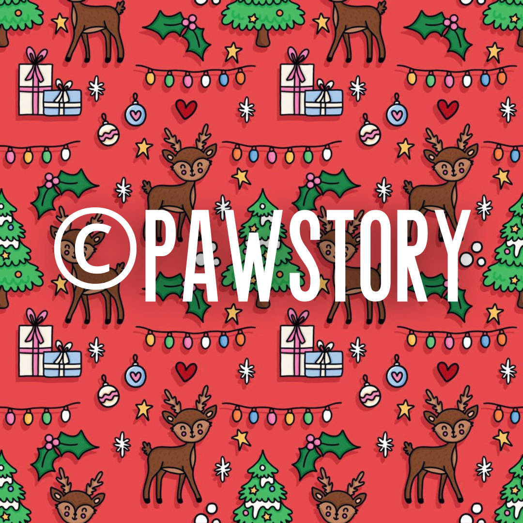 PawStory Frohe Rentier-Weihnachtsfliege