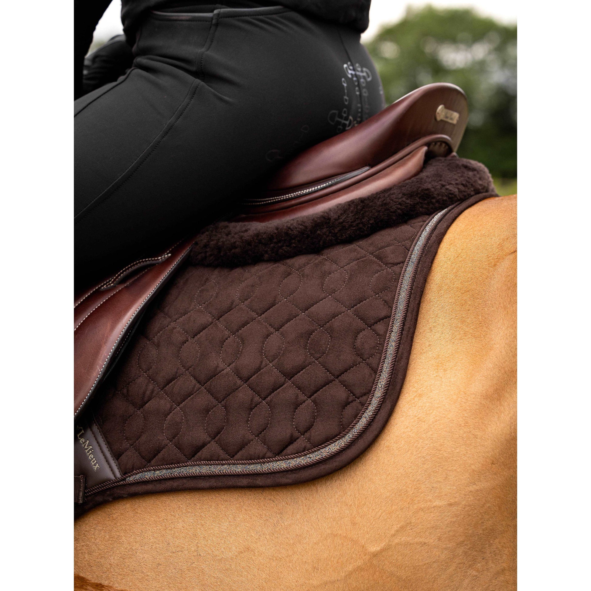 LM Crystal Suede Close Contact Schabracke Braun