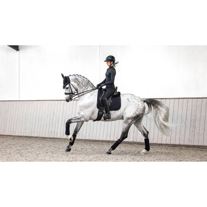 LM Crystal Suede Dressurchabracke Schwarz