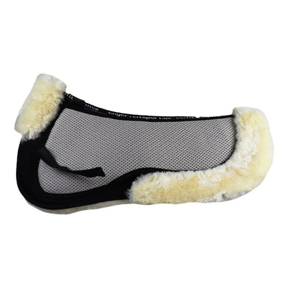 Engel Reitsport AirTec Plus Sattelkissen Lammfell & Funktionsgewebe, Fellkranz vorne&hinten, Korrektur Aufpolstertaschen außen