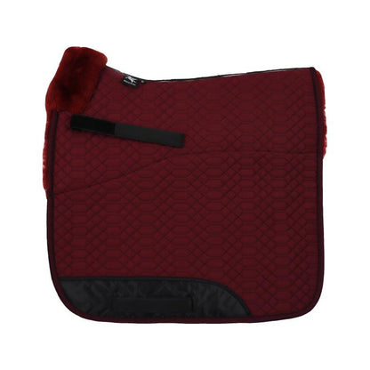 Black Engel Reitsport Lammfell Schabracke Bordeaux