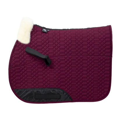Dark Slate Gray Engel Reitsport Lammfell Schabracke Bordeaux