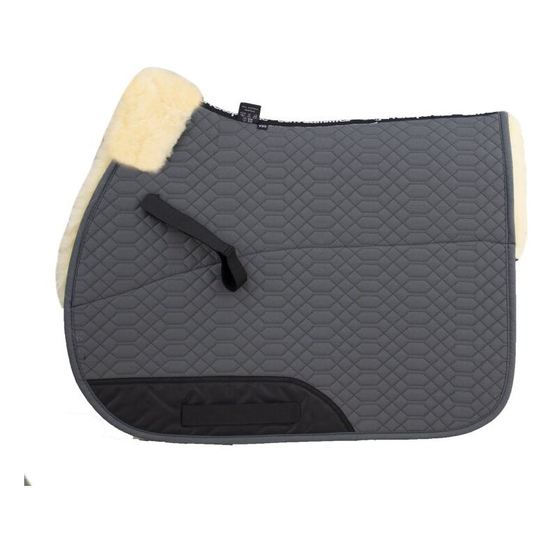 Dim Gray Engel Reitsport Lammfell Schabracke Grau