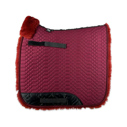 Brown Engel Reitsport Lammfell Schabracke Komplett Bordeaux