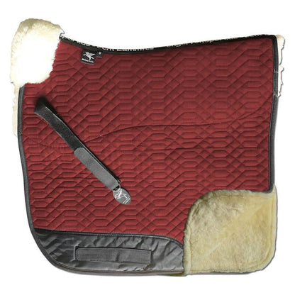 Saddle Brown Engel Reitsport Lammfell Schabracke Komplett Bordeaux