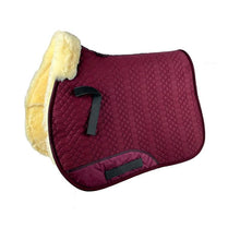 Engel Reitsport Lammfell Schabracke Komplett Bordeaux