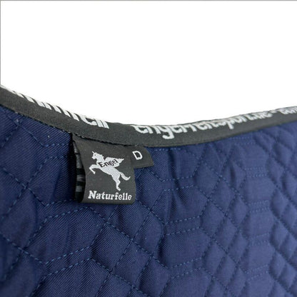 Engel Reitsport Lammfell Schabracke Komplett mit Fellrand Marine