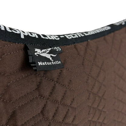 Engel Reitsport Lammfell Schabracke Komplett mit Fellrand Mocha