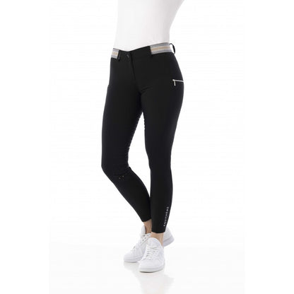 Black EQUITHÈME „Lor" Reithose mit Vollbesatz aus Silikon