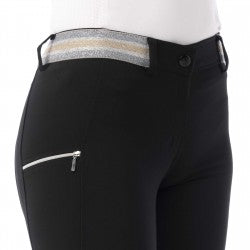 Light Gray EQUITHÈME „Lor" Reithose mit Vollbesatz aus Silikon