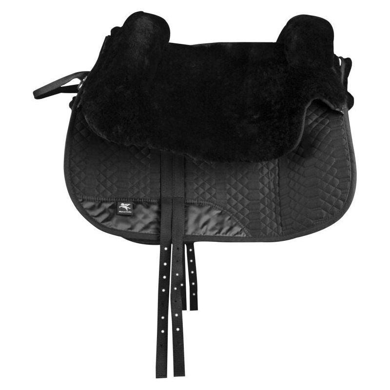 Black Engel Reitsport Lammfell Fellsattel