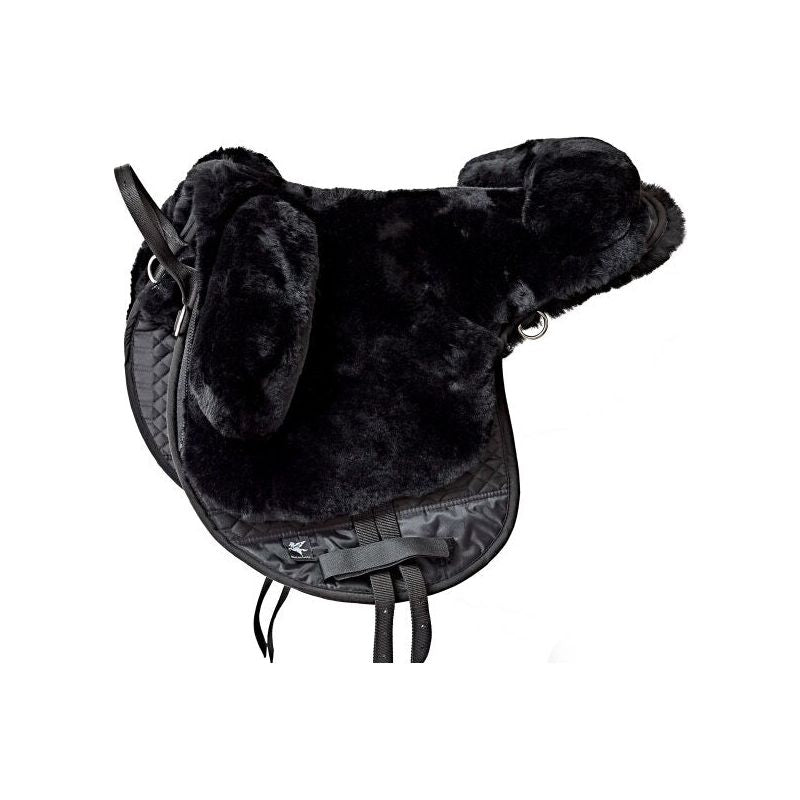 Black Engel Reitsport Lammfell Fellsattel