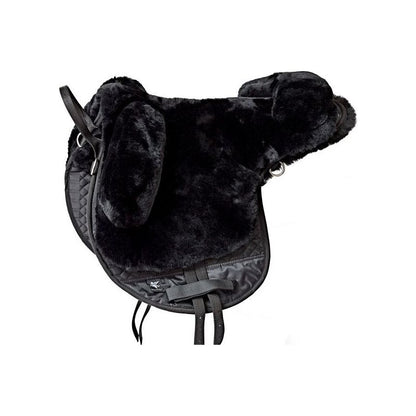 Black Engel Reitsport Lammfell Fellsattel