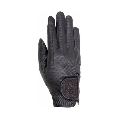 Dark Slate Gray SYDNEY Reithandschuhe  mit Glitzerverschluss