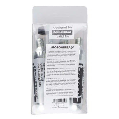 USG EquiAirbag® Ersatzset mit 3 Stck CO2 Kartusche