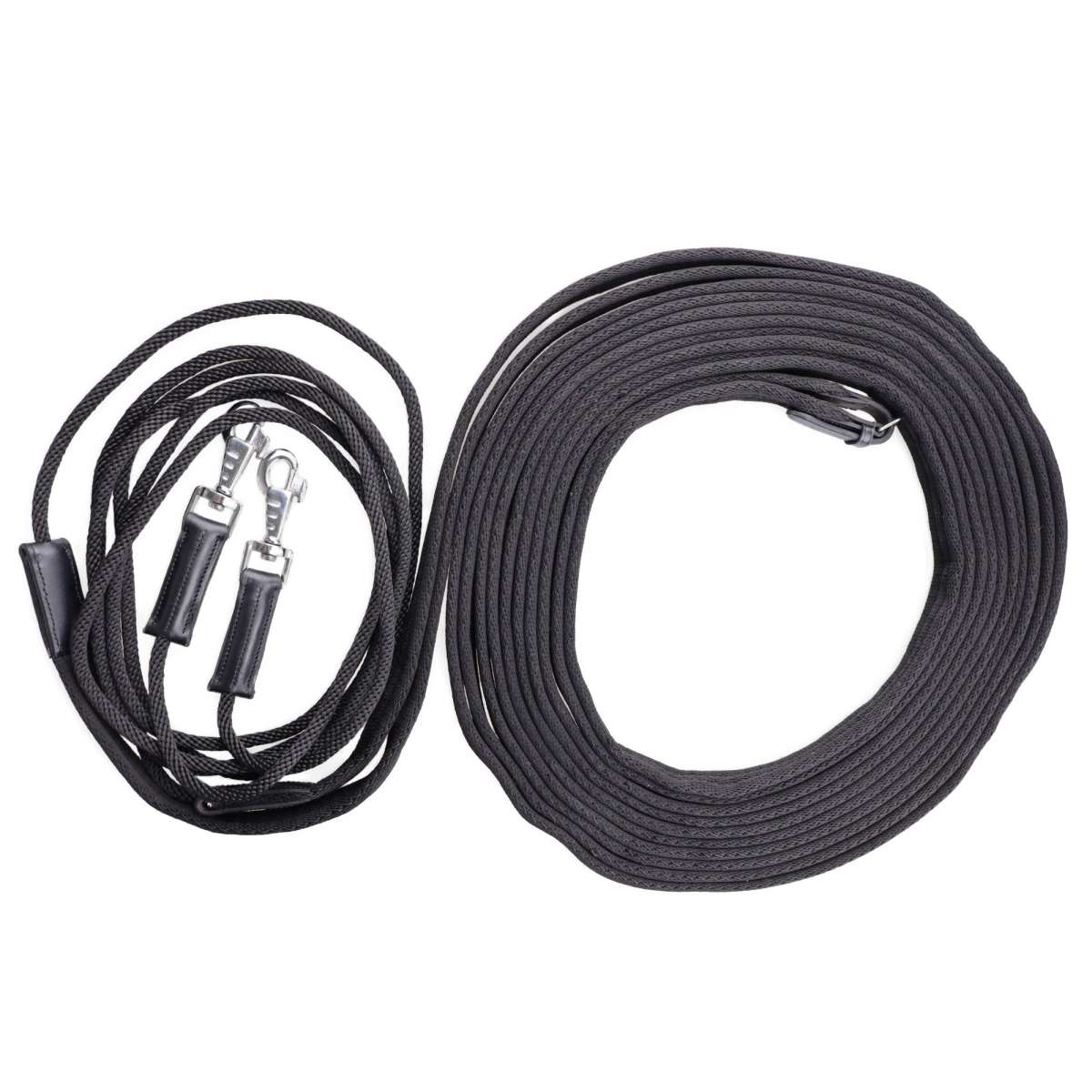 USG Doppellonge, schwarz, soft, 16 m