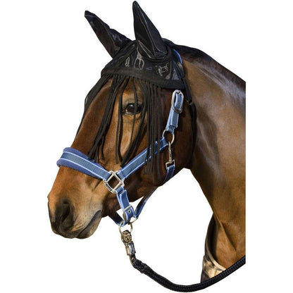 USG Fliegenhaube schwarz mit Ohrenschutz und Fransen