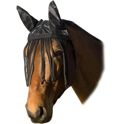 USG Fliegenhaube schwarz mit Ohrenschutz und Fransen