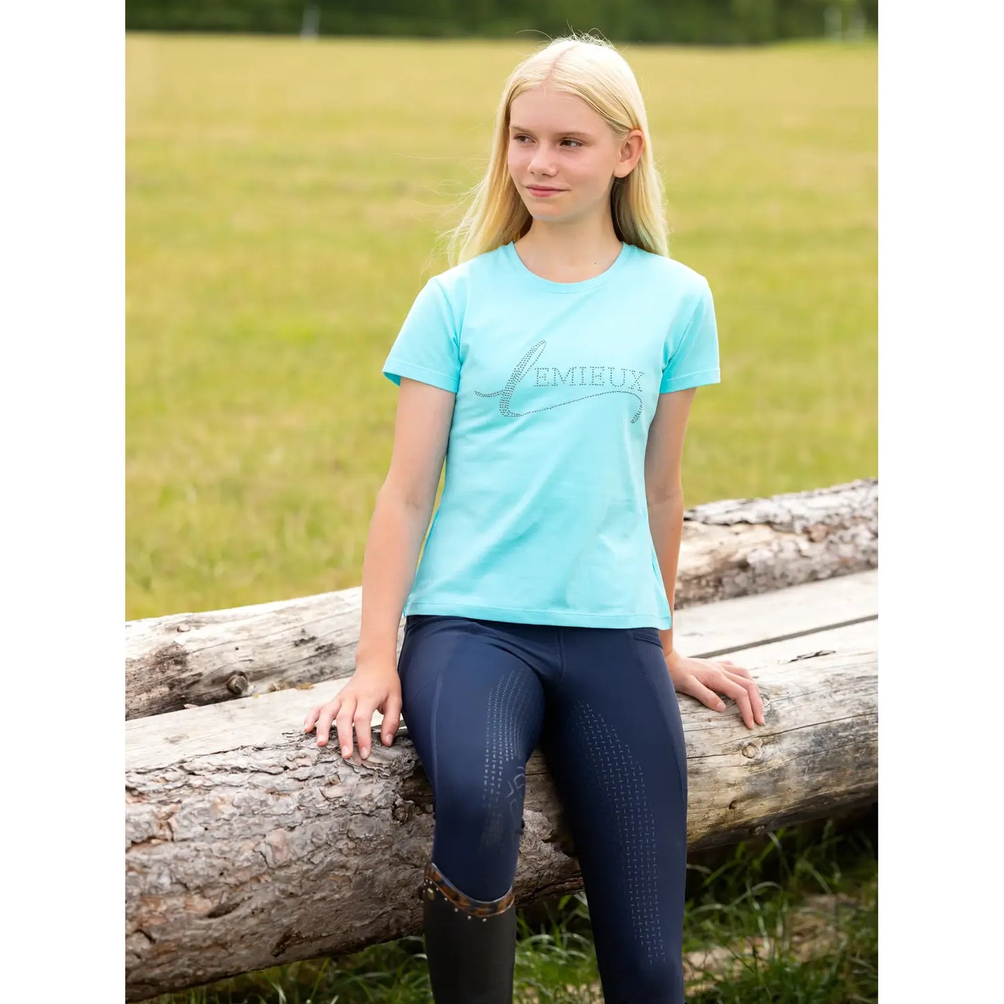 LeMieux Young Rider Diamante T-Shirt - Kaster Cheval