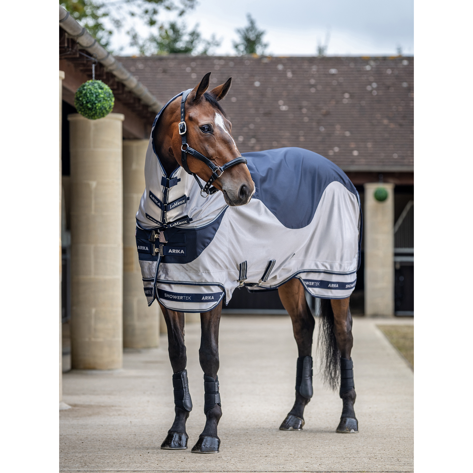 Gray Arika Shower-Tek Fliegendecke Navy