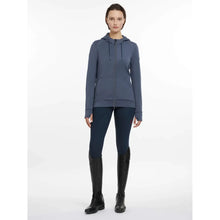 LeMieux Damen Tabi Tech Zip Hoodie Dusk Blue - Kaster Cheval