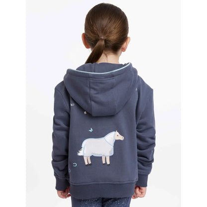 LeMieux Mini Charlie Zip Hoodie Dusk Blue - Kaster Cheval