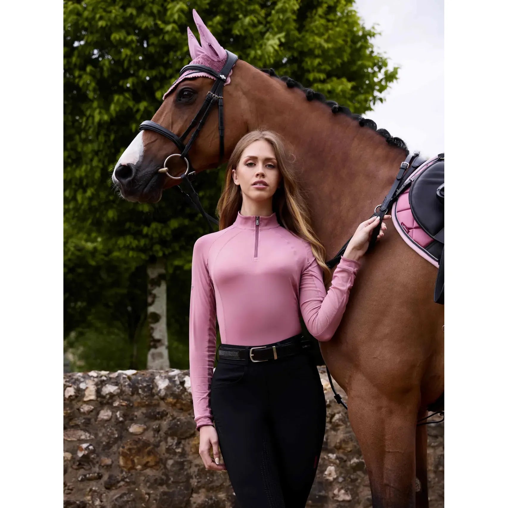 LeMieux Ladies Halle Leichter Base Layer Peony - Kaster Cheval