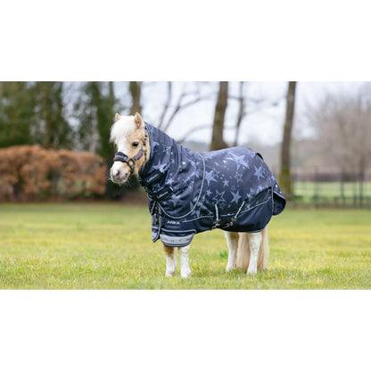 LeMieux Arika Star Turnout Rug 0g Navy - Kaster Cheval