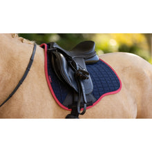 LeMieux Suede Close Contact VS-Schabracke Navy/Cranberry S/M