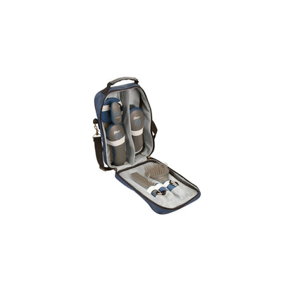 Oster Pferdepflegeset Blau, Bürsten mit Tasche