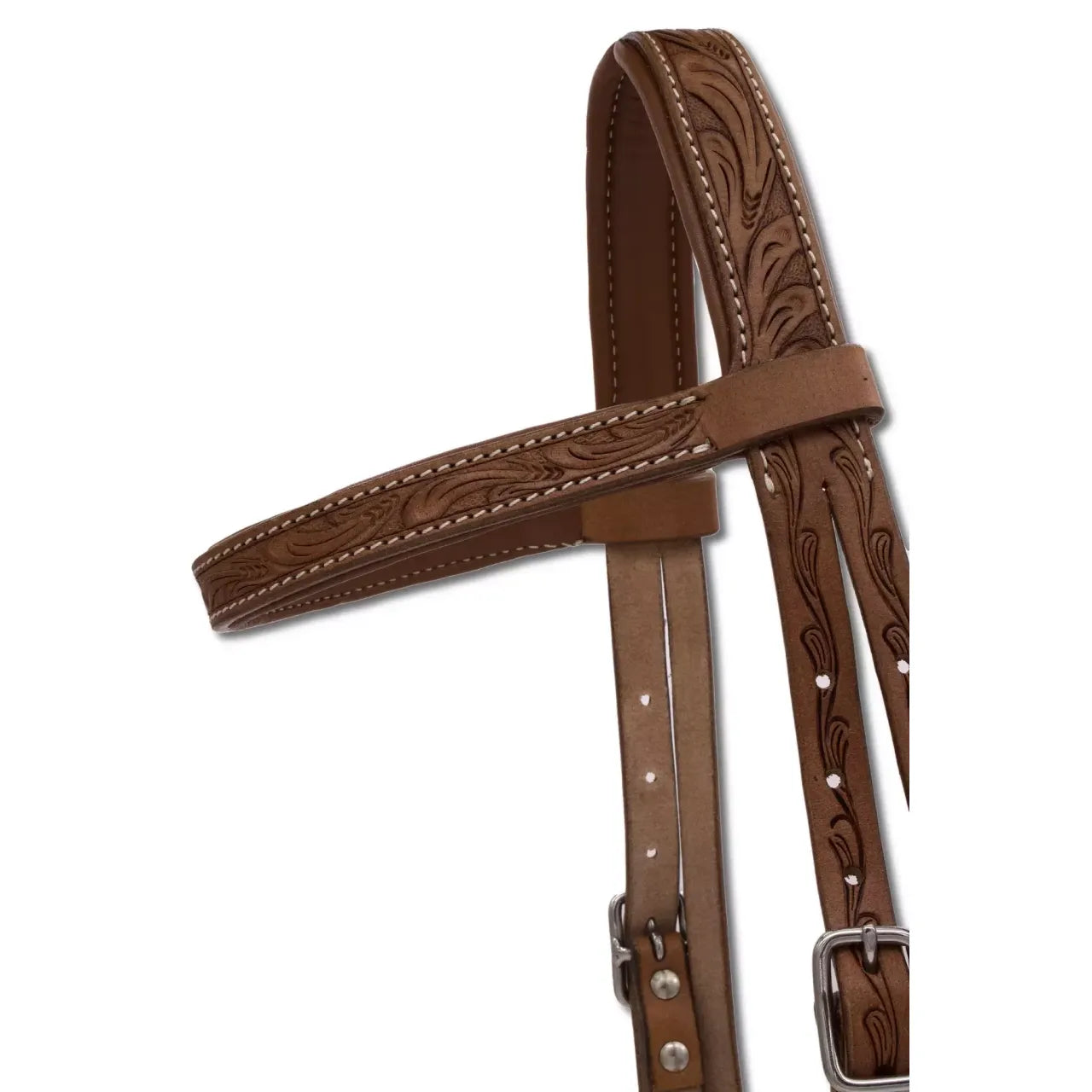 Sidepull super soft, anatomisch, braun, punziert, für gebissloses reiten