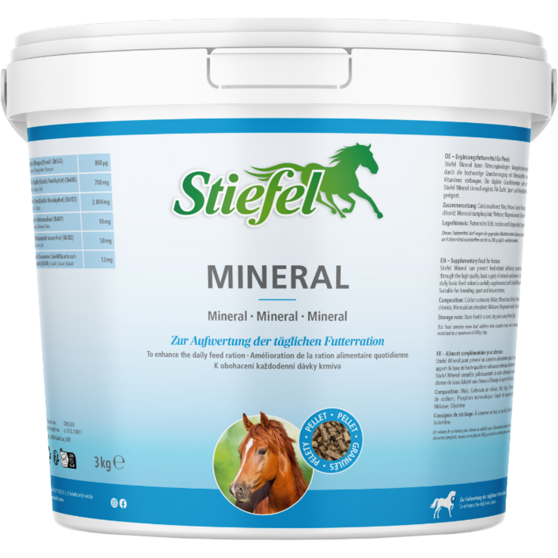 Stiefel Mineral 3kg - Kaster Cheval