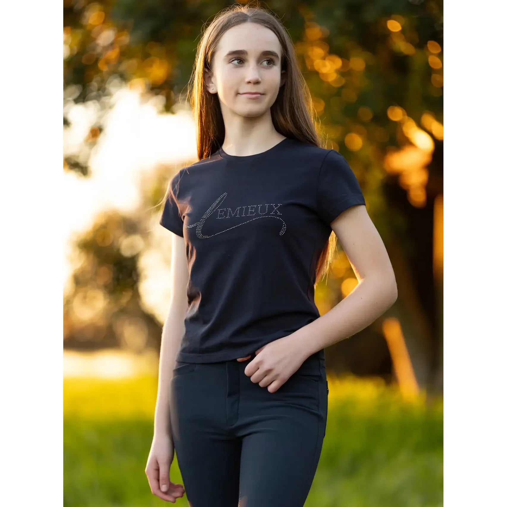 LeMieux Young Rider Diamante T-Shirt - Kaster Cheval