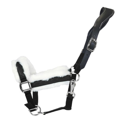 Lavender Halfter Anatomical Shine | Silver Edition | Ledergenickstück Black