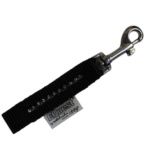 Black Plakettenriemen | Crystal