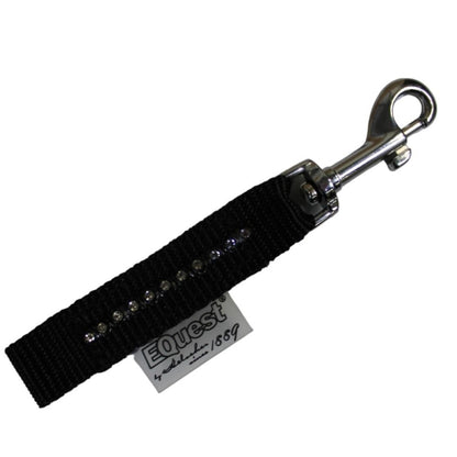 Black Plakettenriemen | Crystal