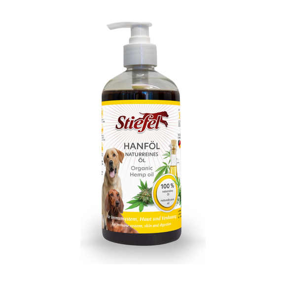 Stiefel Hund Hanföl 500mL