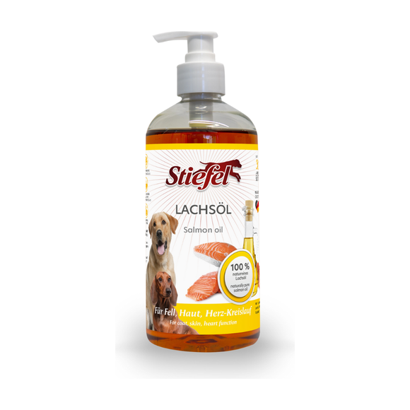 Stiefel Hund Lachsöl 500mL